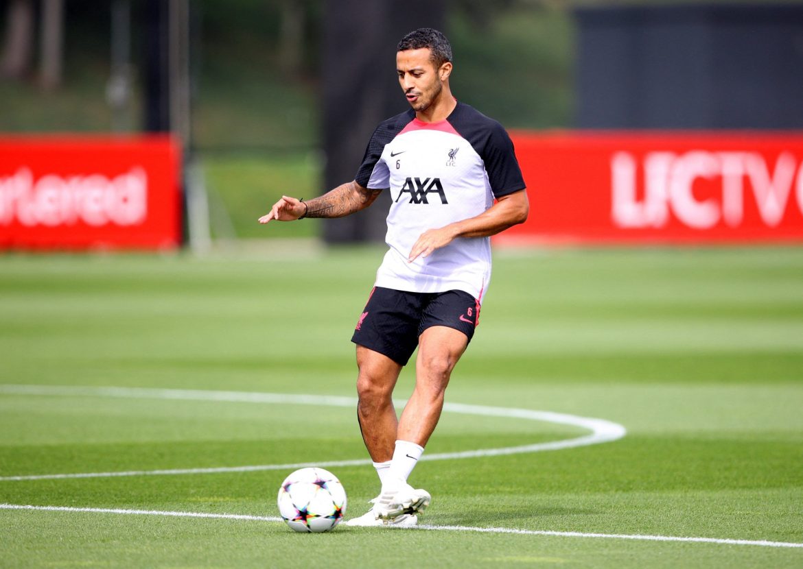 Liverpool star Thiago could miss four weeks